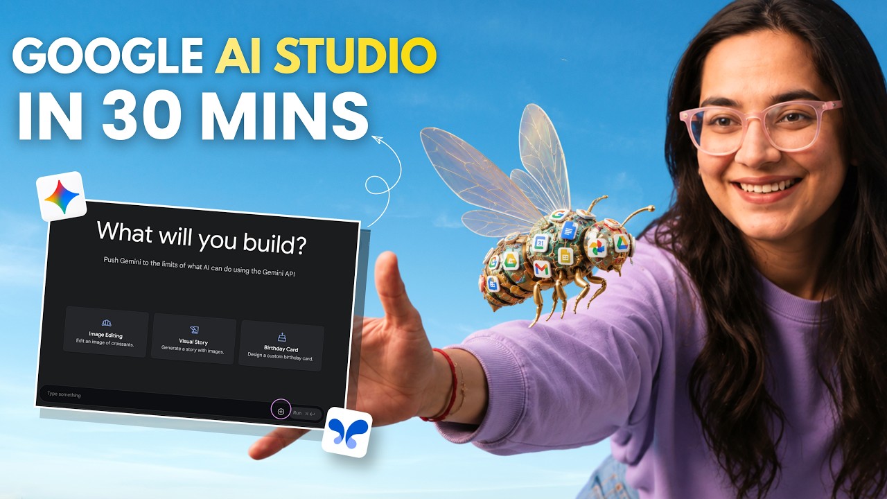 GOOGLE AI STUDIO Masterclass FREE* | Learn in 30 Mins 🔥