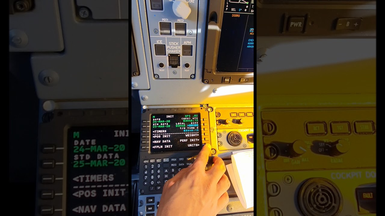 ATR 72 600 FMS Setup for a Flight