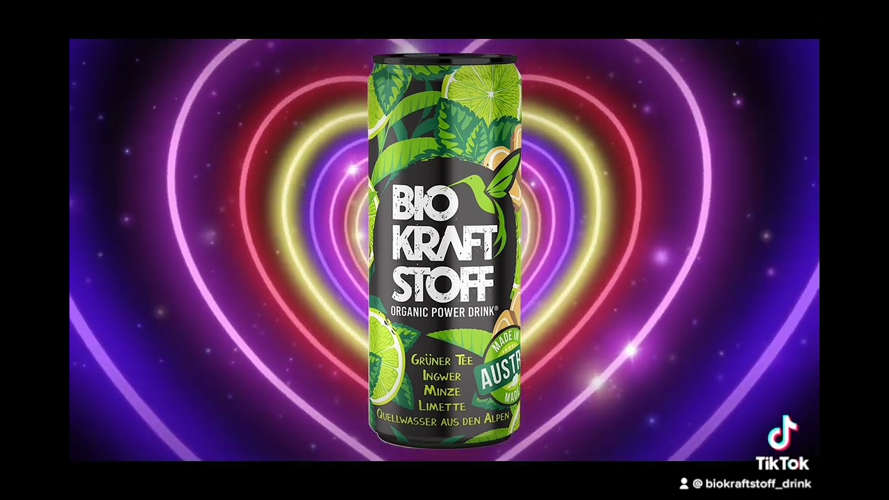 BiOKRAFTSTOFF- ORGANIC POWER DRINK BIO VEGAN GR&Uuml;NTEE INGWER MINZE LIMETTE ALPENQUELLWASSER