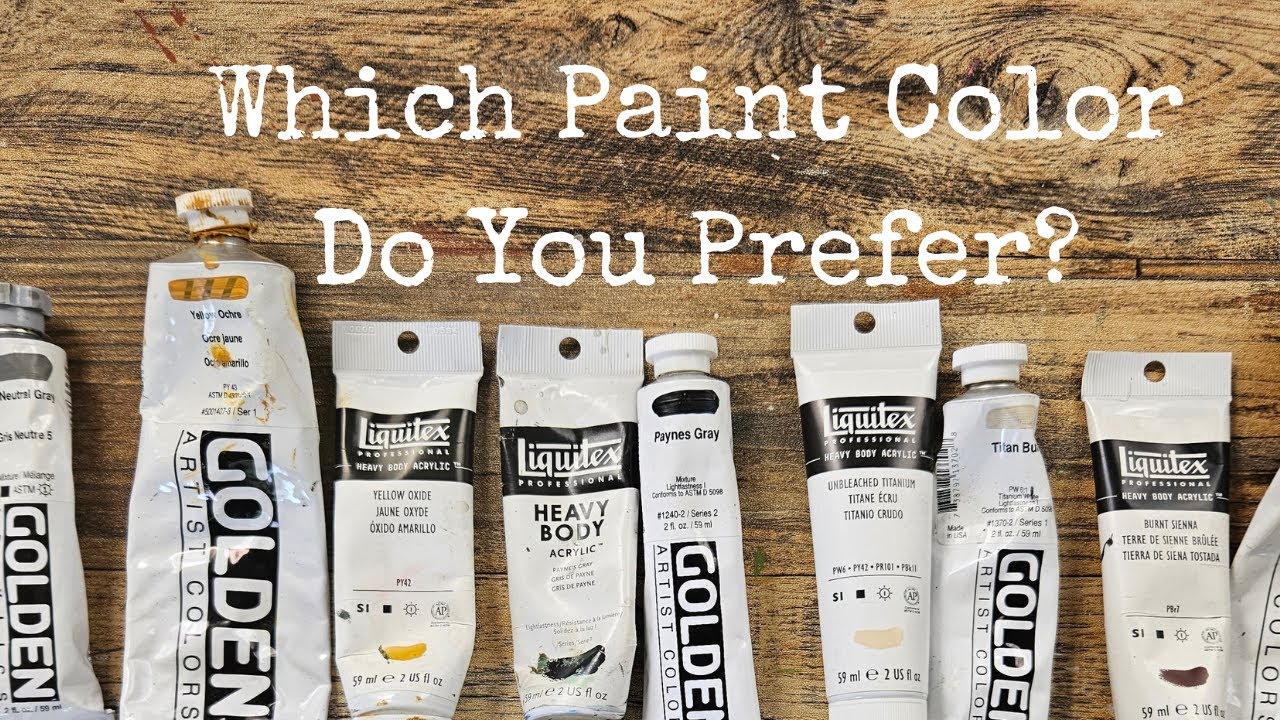 Сравнение цветов красок Liquitex и Golden Brand