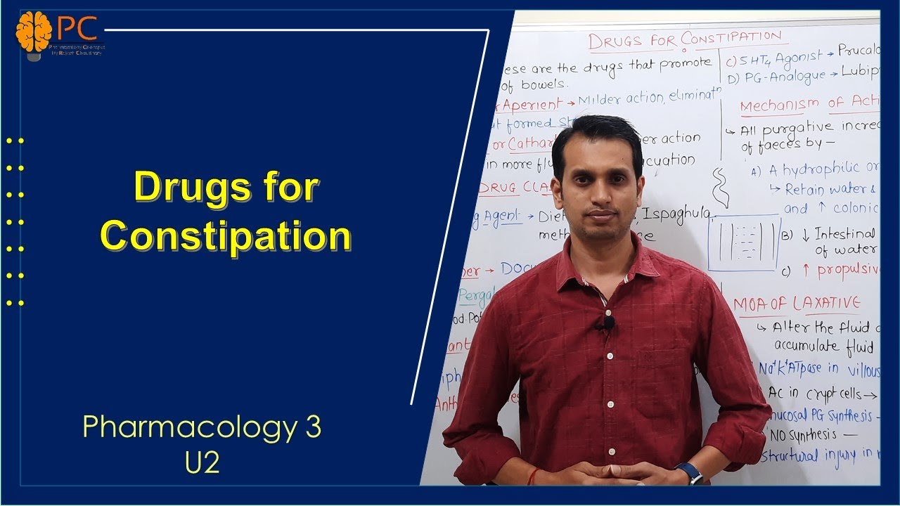 Drug for Constipation (Part 1): Introduction, Drug Classification and General Mechanism