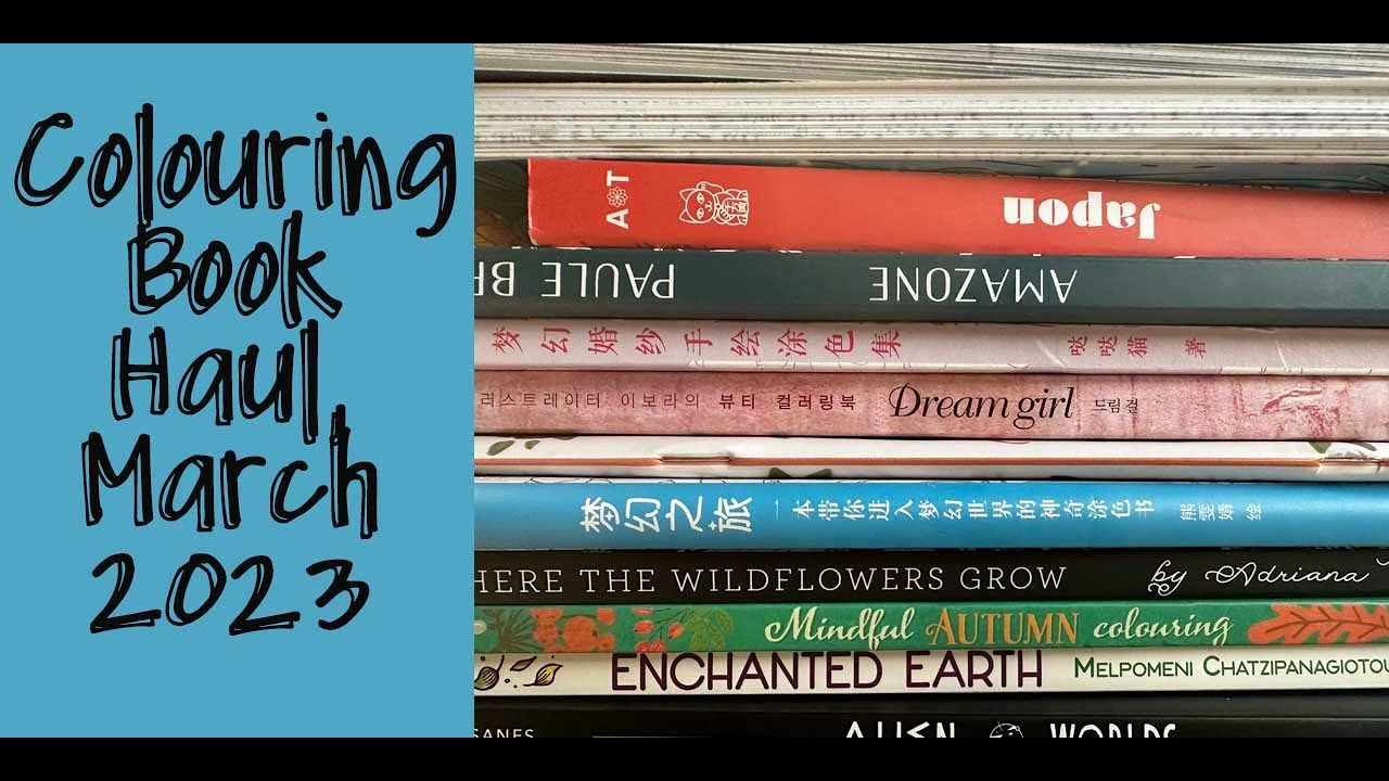 Colouring book Haul, March 2023,  | Adult Colouring  | Adult Coloring