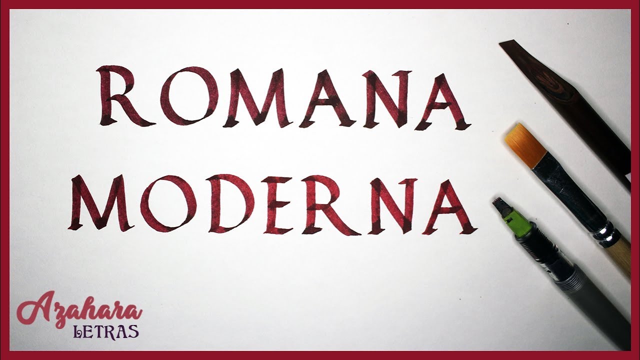 ✍ Curso de #Caligrafía - Lección 4: Caligrafía Romana Moderna Mayúscula