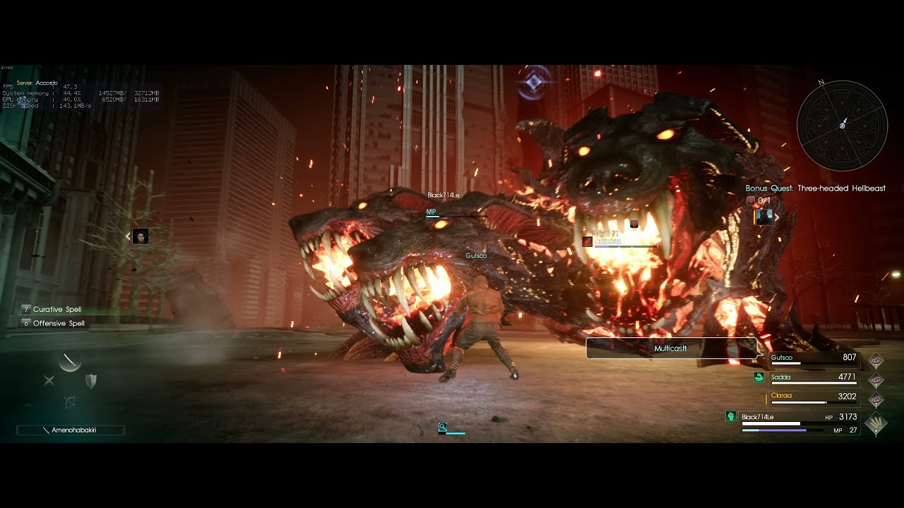 Final Fantasy XV Comrades - Bonus Quest: Three-headed Hellbeast