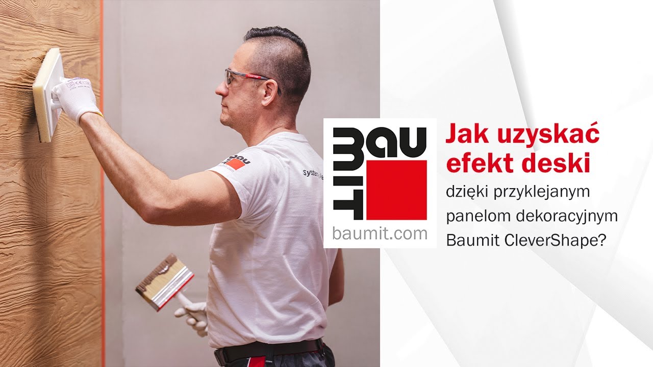 Jak uzyskać efekt deski dzięki przyklejanym panelom dekoracyjnym Baumit CleverShape