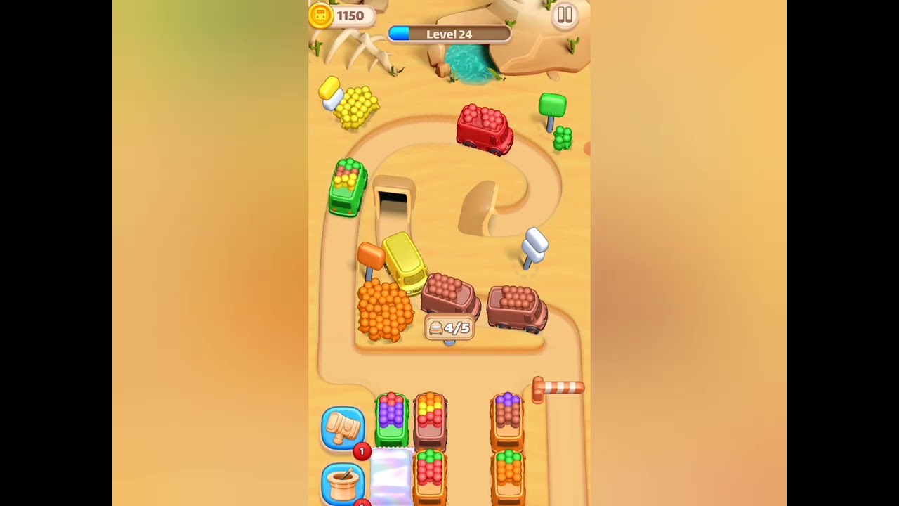 Color Bus Trip Level 24 Full Walkthrough Solution