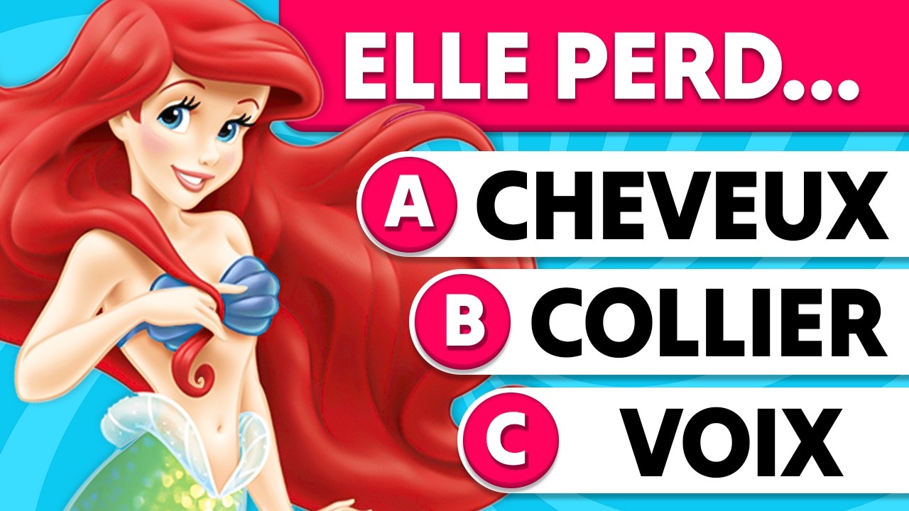 Quiz LA PETITE SIRÈNE 🎬🧜‍♀️🐠 À quel point connais-tu la PETITE SIRÈNE ? | Quiz Disney