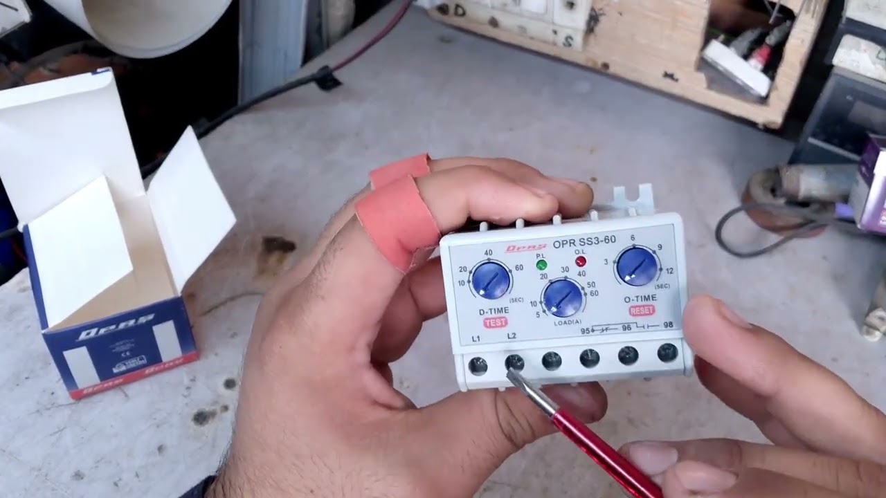 How to work EOLR. Electronic Over Load Relay setting connection#EOLR#ElectricalShorts #Shorts#Viral