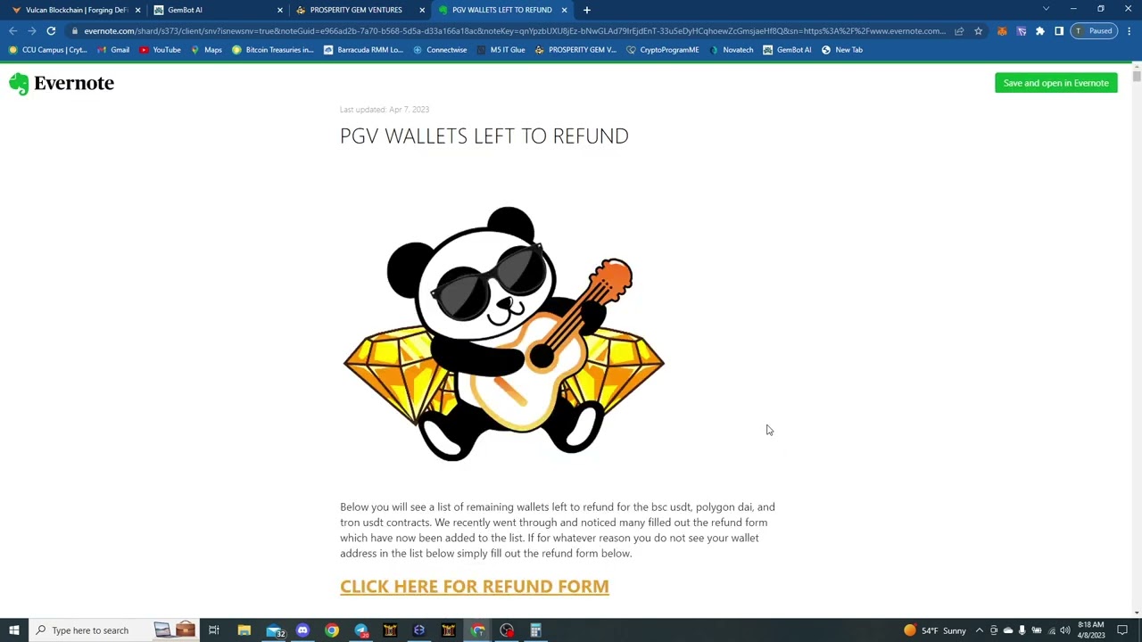 LAST UPDATE 4-8-23 FOR PGV, YES LAST ONE!!!  WHERE IS MY REFUND?