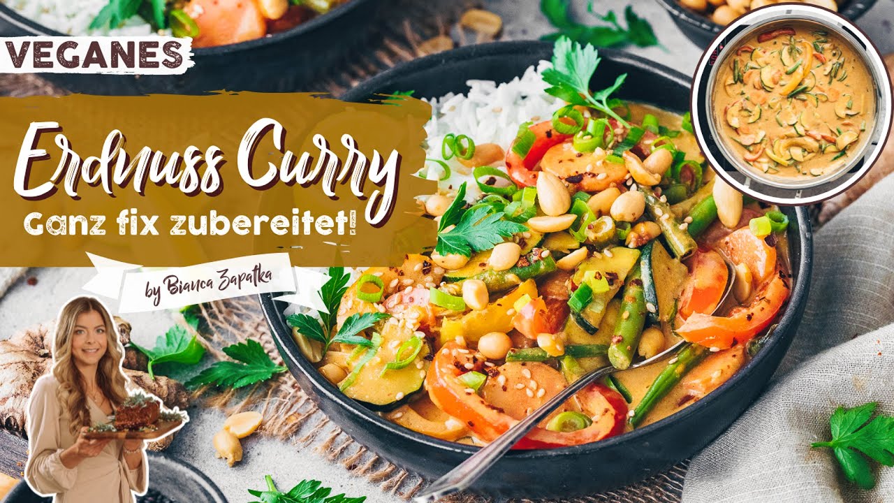 Cremiges Erdnuss-Curry mit Gem&uuml;se ♡ einfach, vegan, lecker ♡