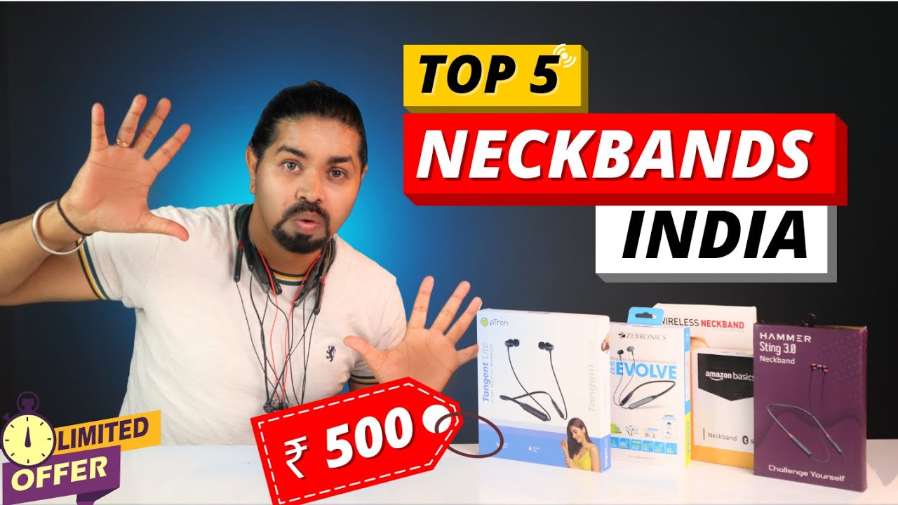 Top 5 Neckband under ₹ 500 | Best Bluetooth Neckbands in India | earphone under budget