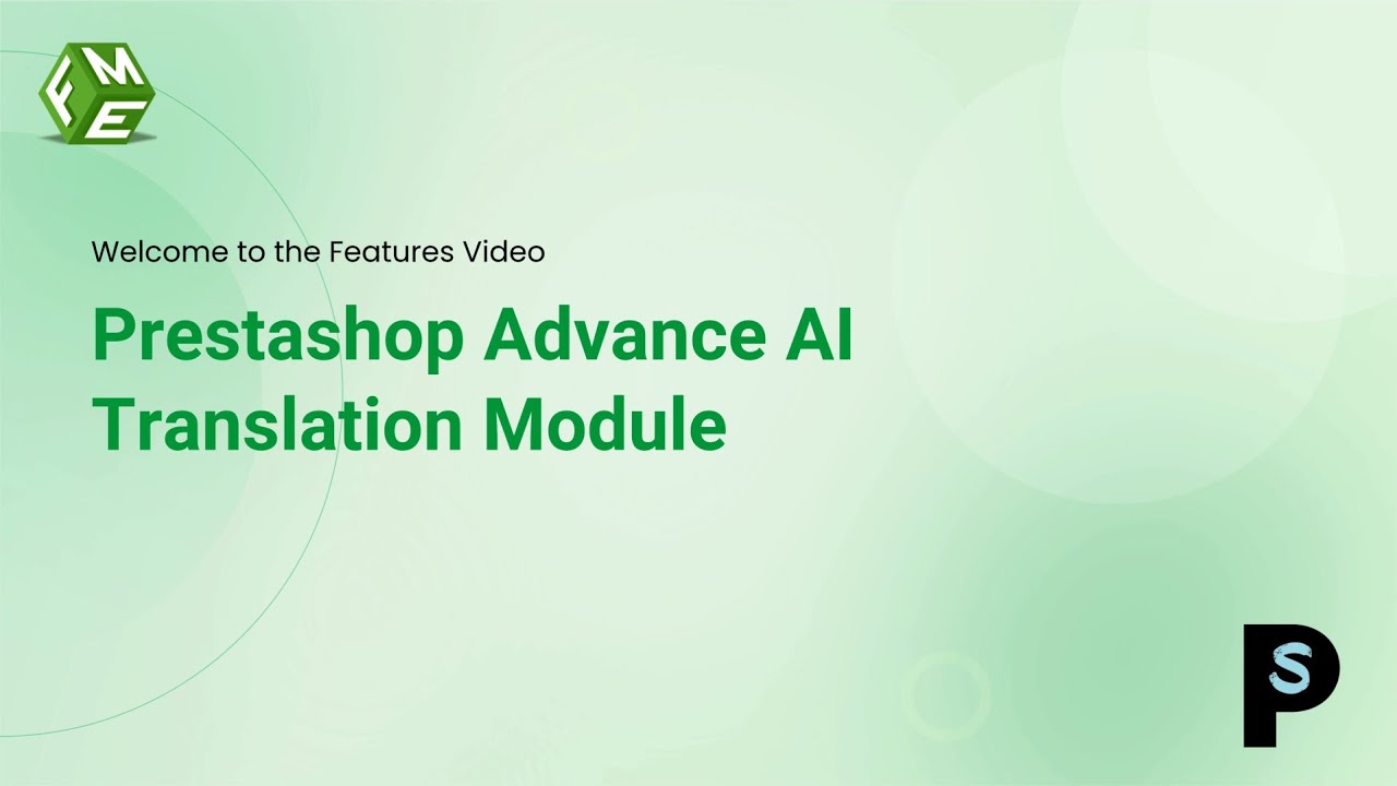 PrestaShop AI Translation Module | Translate Your Store with ChatGPT & Gemini
