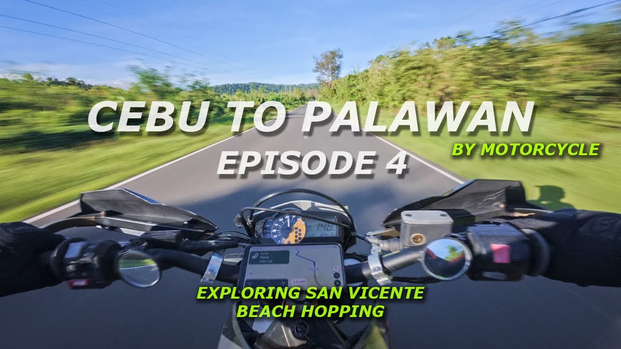 Motorcycle Adventure from Cebu to El Nido, Palawan | POV ASMR | RAW 4K | EP4