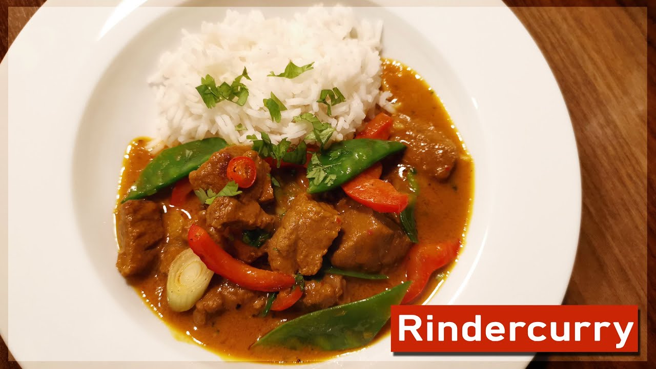 Pikantes Rindercurry // Rindfleisch Curry mit Kokosmilch und Gemüse