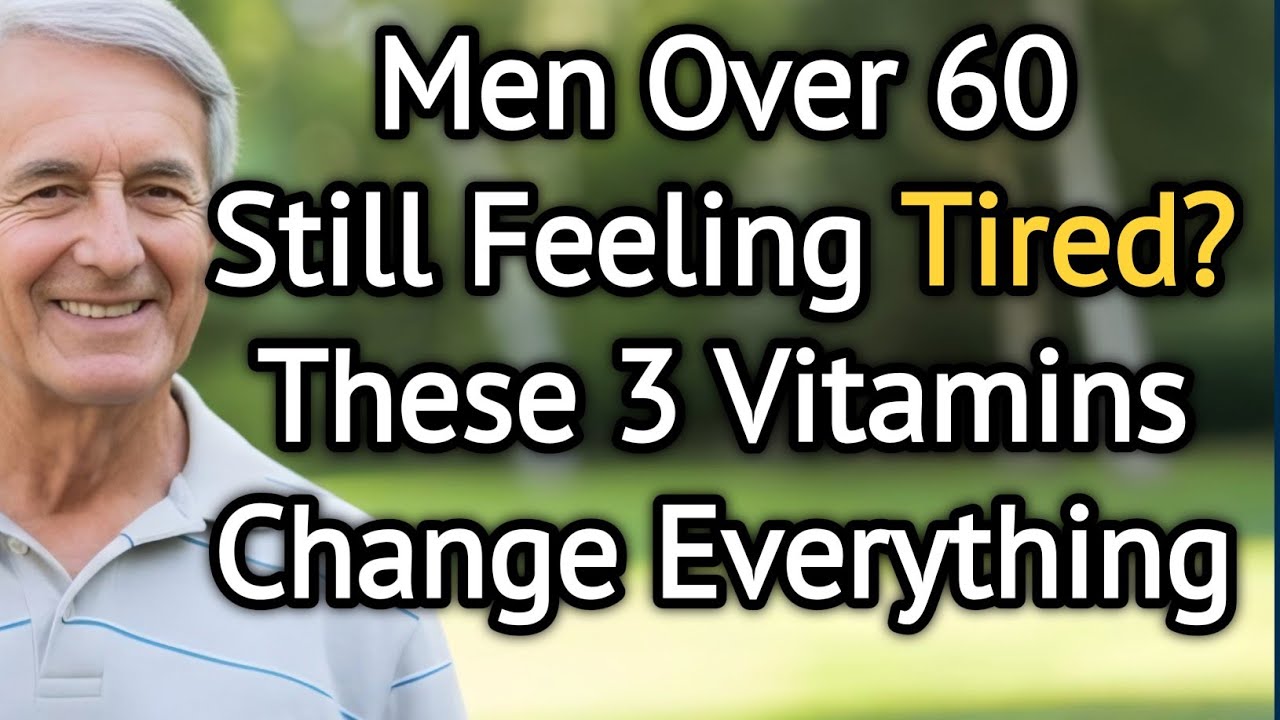 Men Over 60: 3 Essential Vitamins for Energy, Performance & Vitality | Advice For Elderly