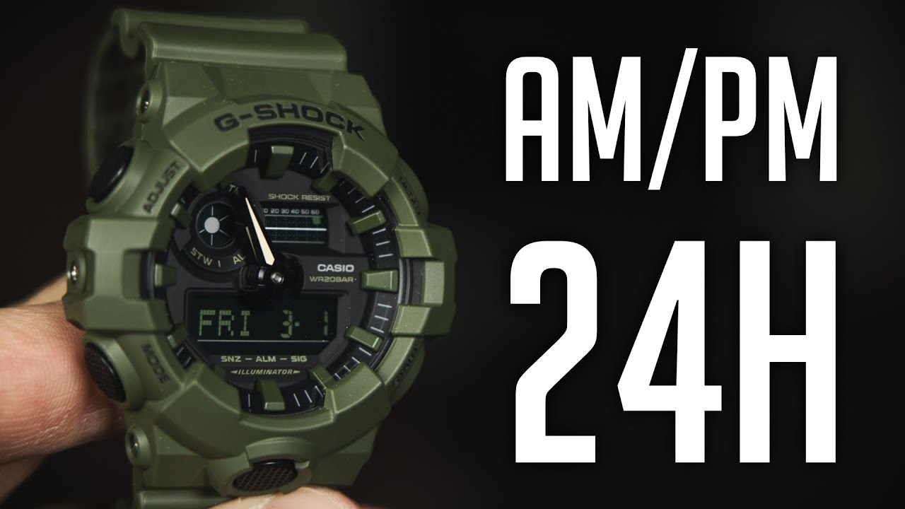 How To set AM/PM or 24h mode on Casio G-Shock