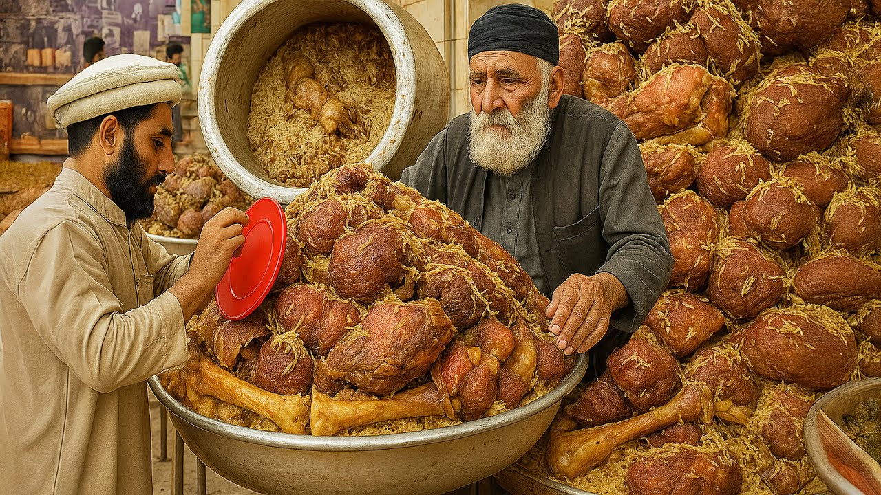 100 KG Unique Afghan Ozbek Pulao | Afghanistan most famous Kabuli pulao | Street food