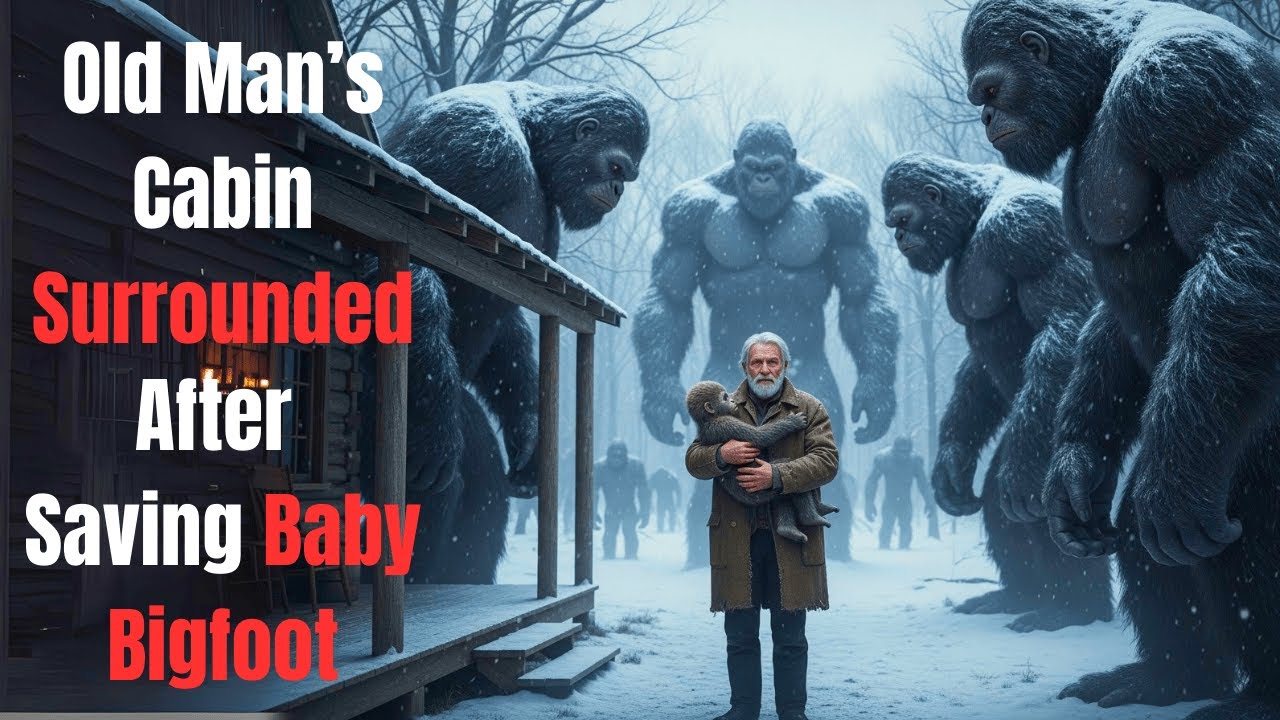 Old Man Didn’t Know It Was A Baby Bigfoot — Until Giants Surrounded His Cabin