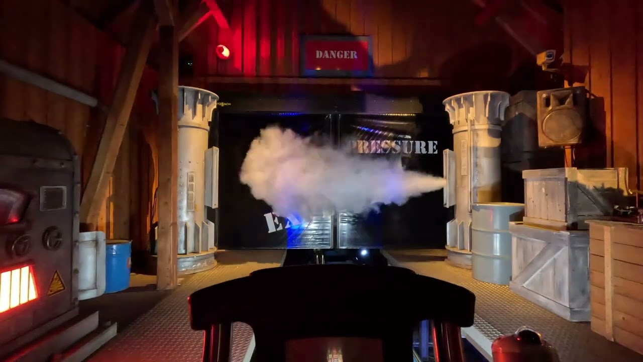 Blue Fire Megacoaster, 1st row POV, at night