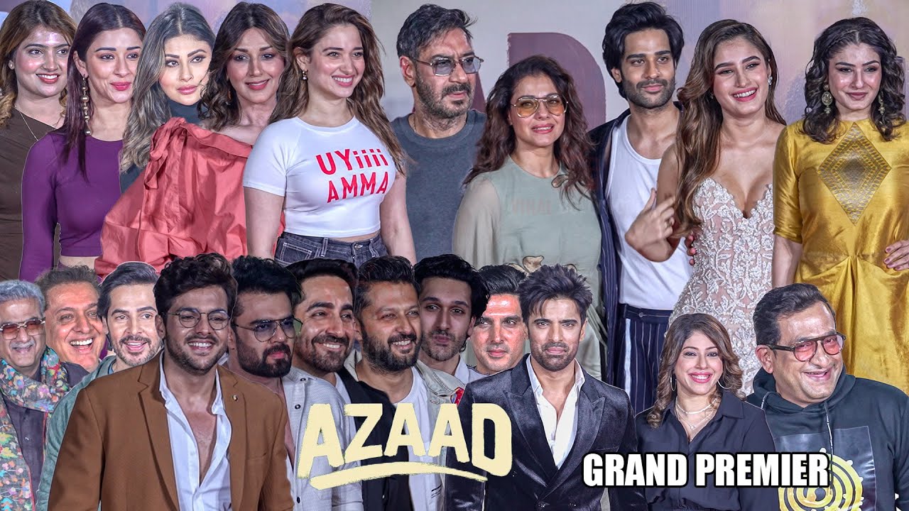 UNEDITED - Azaad Grand Premiere | Ajay Devgn, Kajal, Rasha, Raveena Thadani, Tamannaah And Many More
