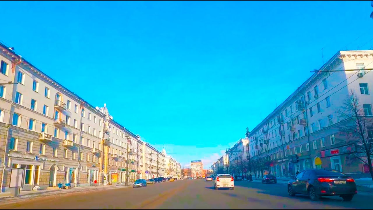 Автопрогулка по улицам Свердлова, Челюскинцев, Репина города Екатеринбурга в конце января