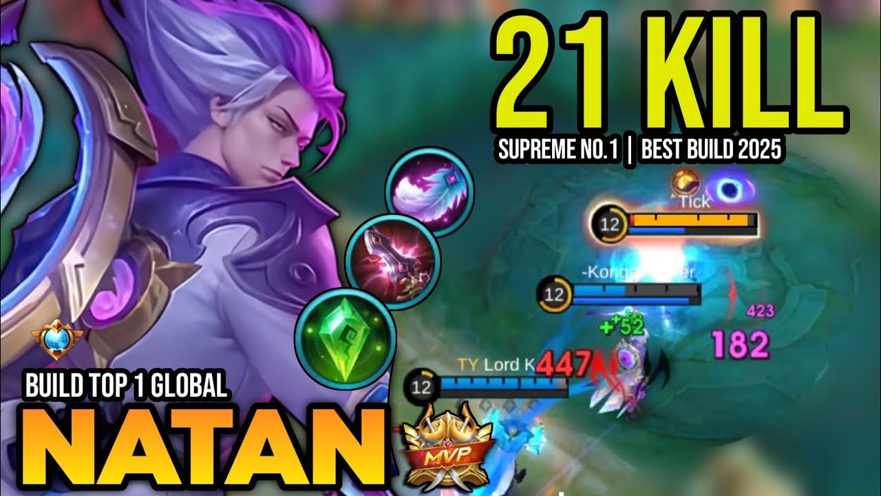 NATAN BEST BUILD 2025 | BUILD TOP 1 GLOBAL NATAN GAMEPLAY | MOBILE LEGENDS✓