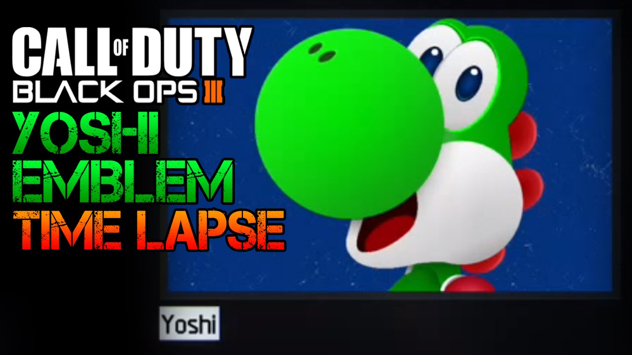 Yoshi Emblem Time Lapse | Black Ops 3 Epic Emblem Creations