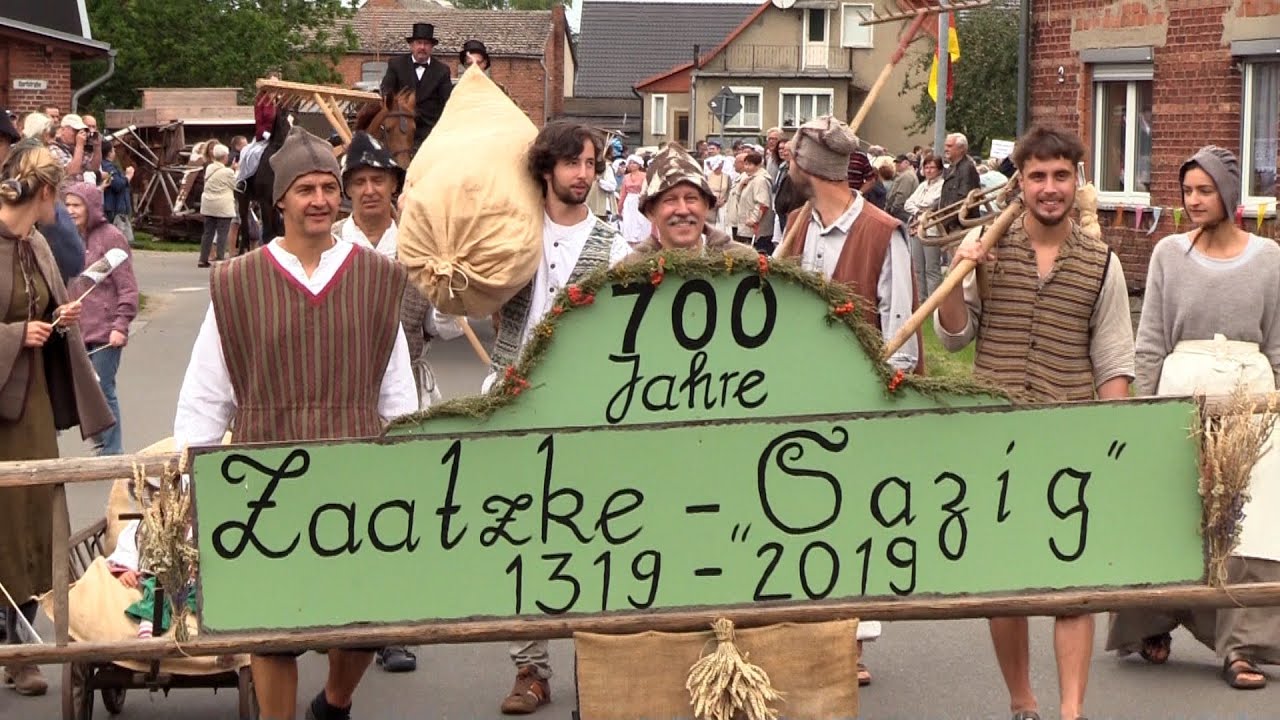 700 Jahre Zaatzke - Der Festumzug 2019 - Wittstock-tv auf Youtube