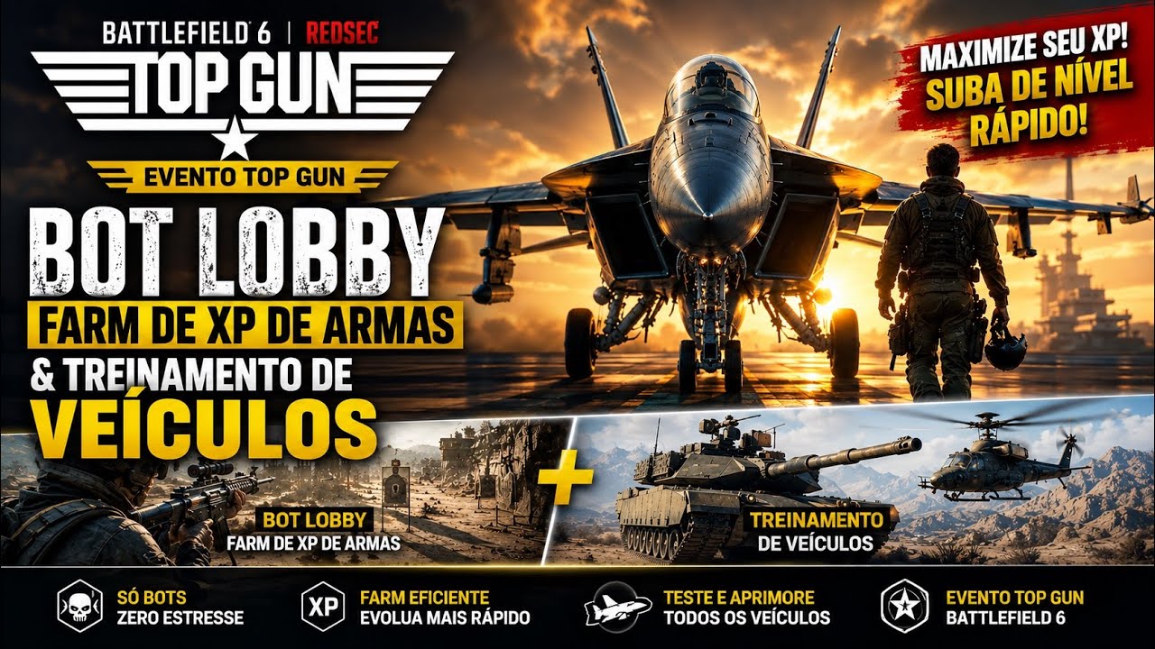 NOVO BOT LOBBY para FARMAR XP de armas e completar desafios! E mais um b&ocirc;nus! (BF6 TEMPORADA 4)