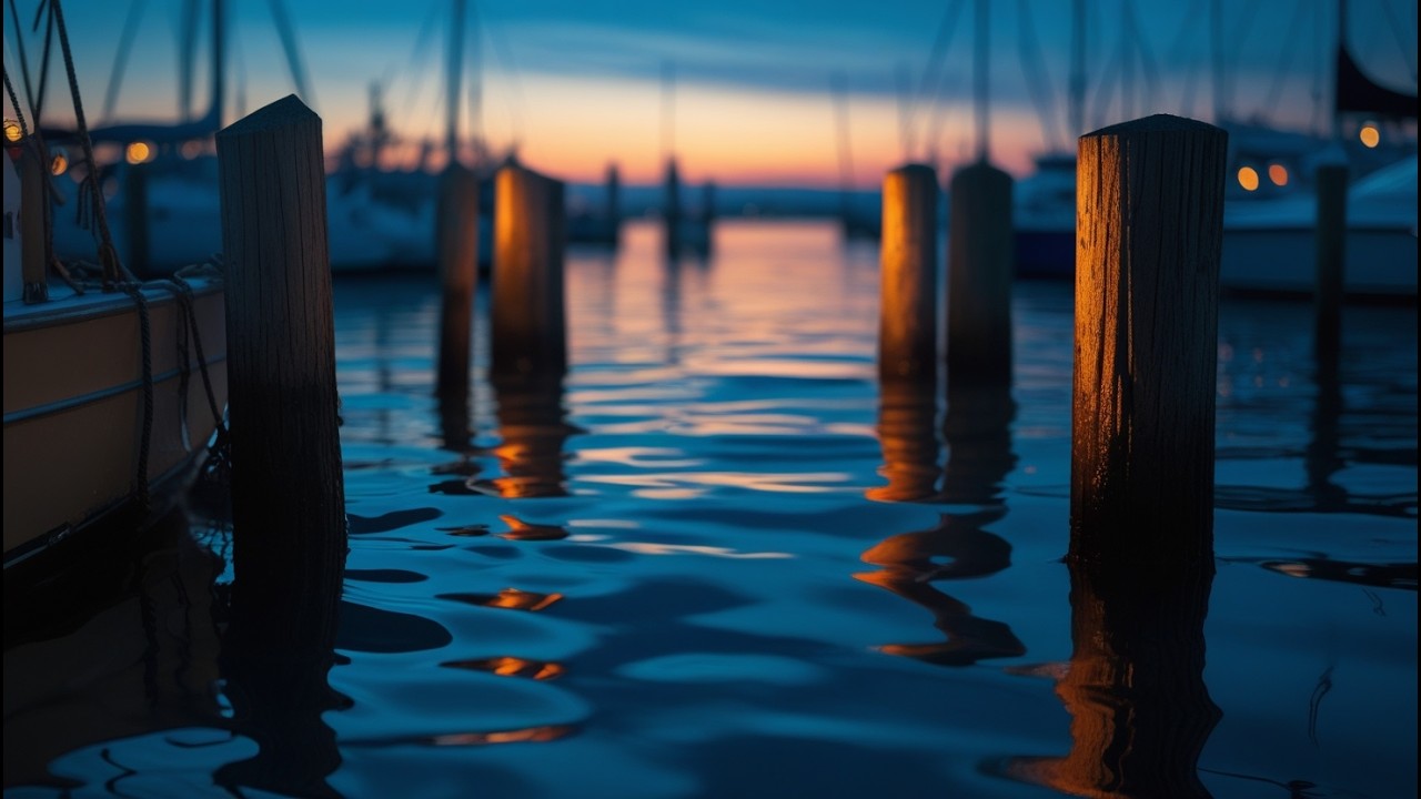 Calm Harbor Water Sounds for Sleep 3 Hours