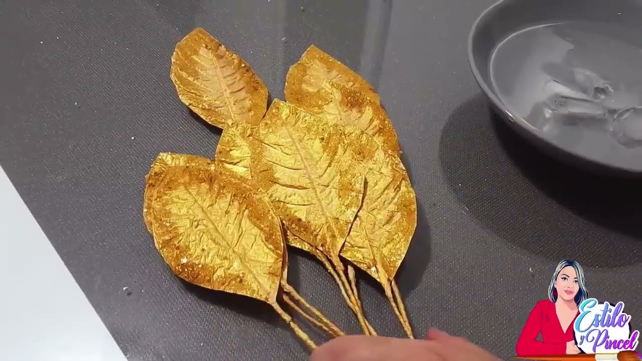 Ramas decorativas con PAPEL de cocina