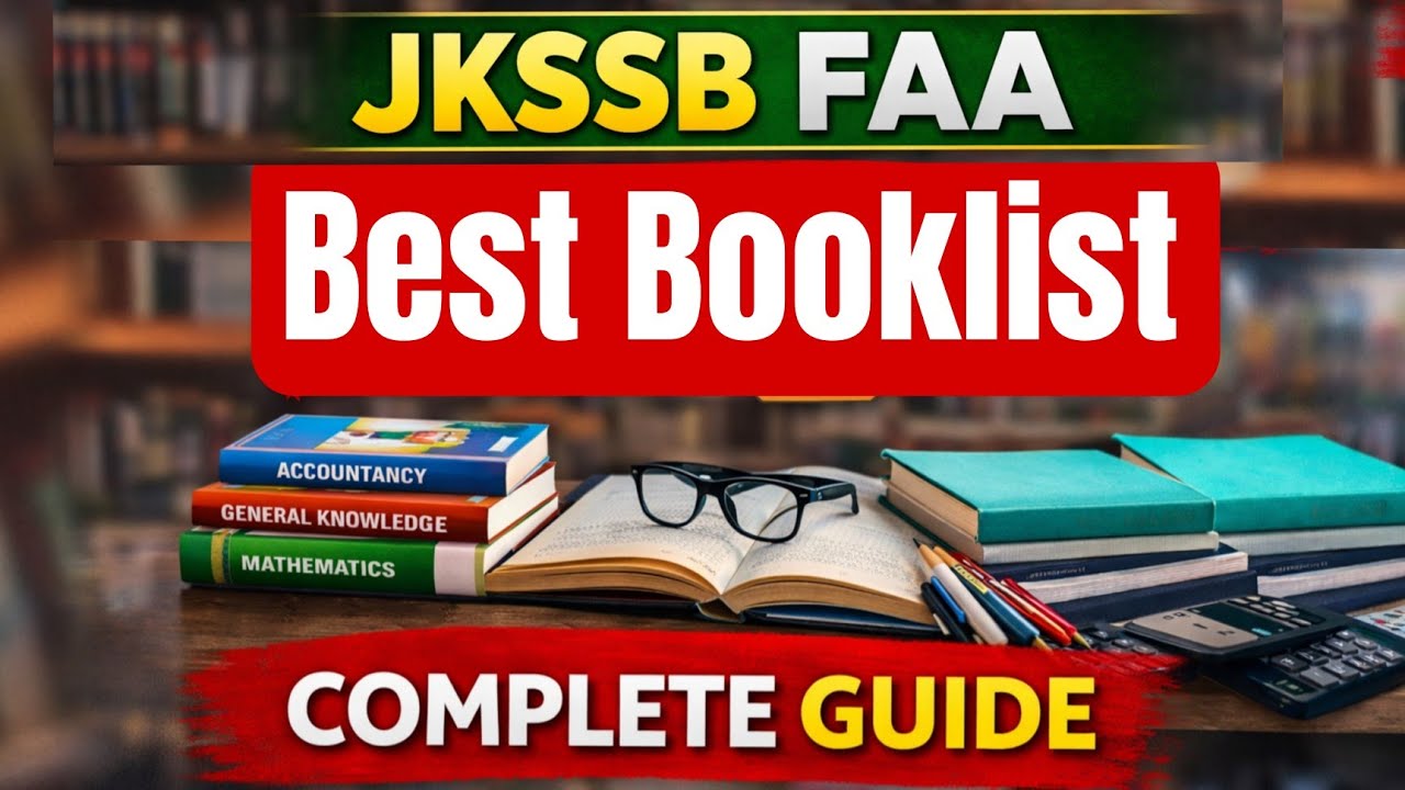 Best book for JKSSB FAA Exams| Top Booklist & Strategy for JKSSB Finance Account Assistant Exam 2026