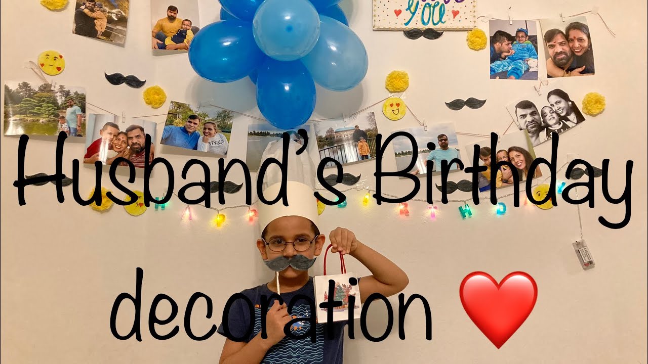 HUSBAND'S BIRTHDAY DECOR  || The Marvellous MOM #bithdaydecor#handmadedecoration