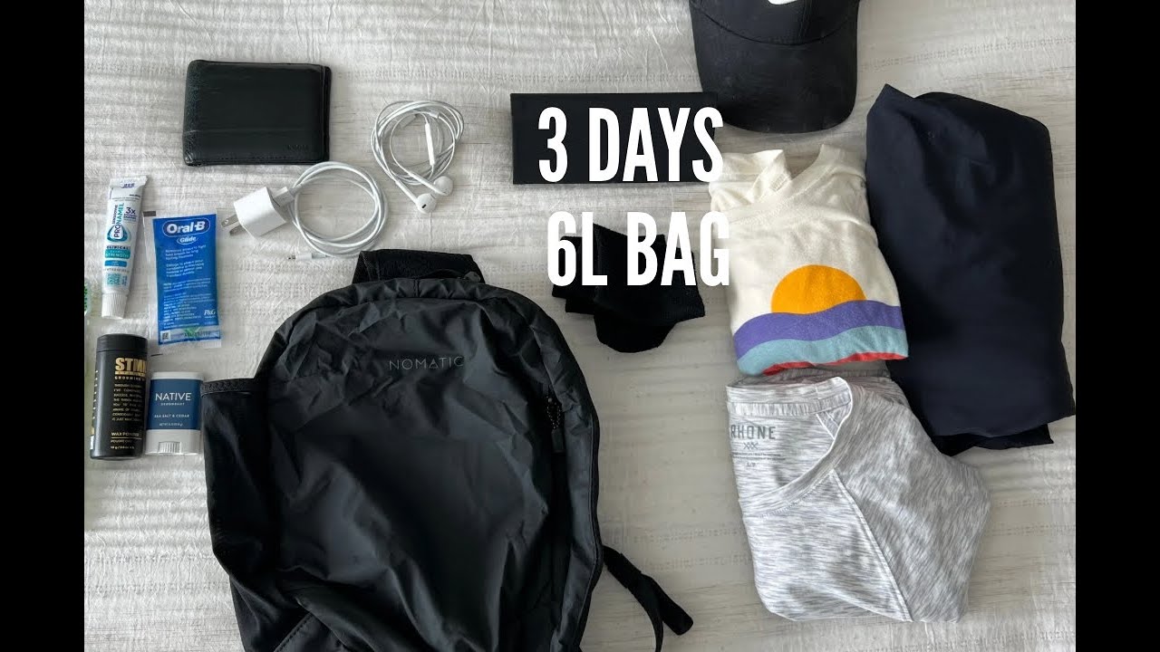 One Bag Packing | NOMATIC Collapsible 6l Sling Packing