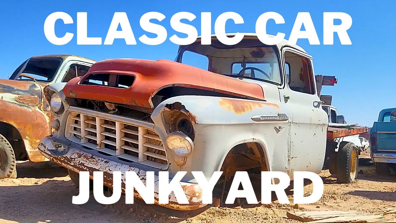 CLASSIC CAR JUNKYARD TOUR! Hundreds of RARE classic cars in the desert