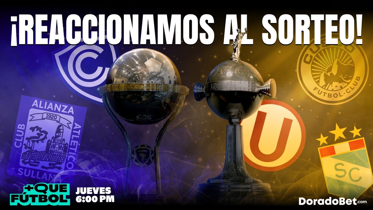 ¡REACCIÓN EN VIVO! SORTEO DE LA COPA SUDAMERICANA Y LIBERTADORES | MÁS QUE FÚTBOL | +QTV