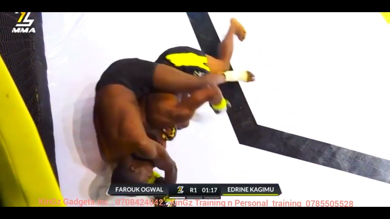 KAGIMU EDRINE KING Vs OGWAL 'Young king' FAROUK (Uganda police) MMA Full fight with commentary
