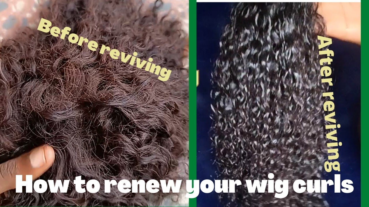 How I revived my old and tangled curly wig.