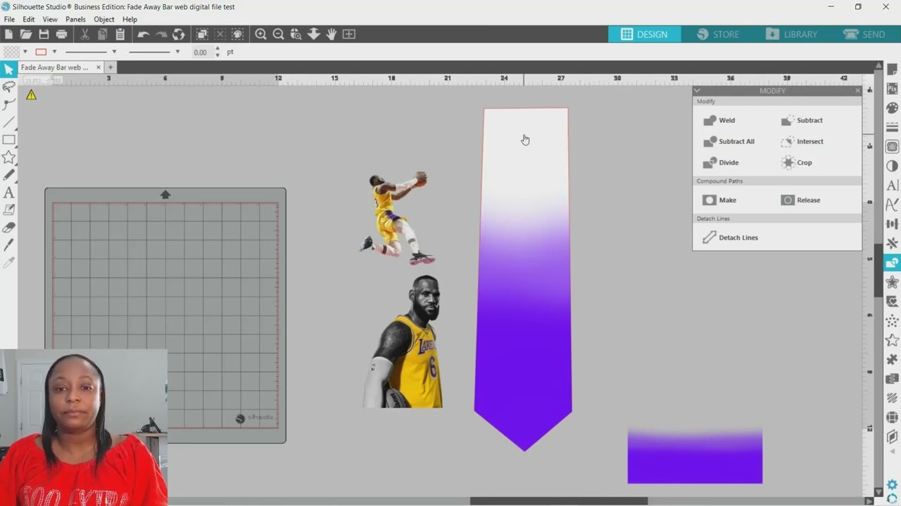 Fade Away Bar for Silhouette Studio