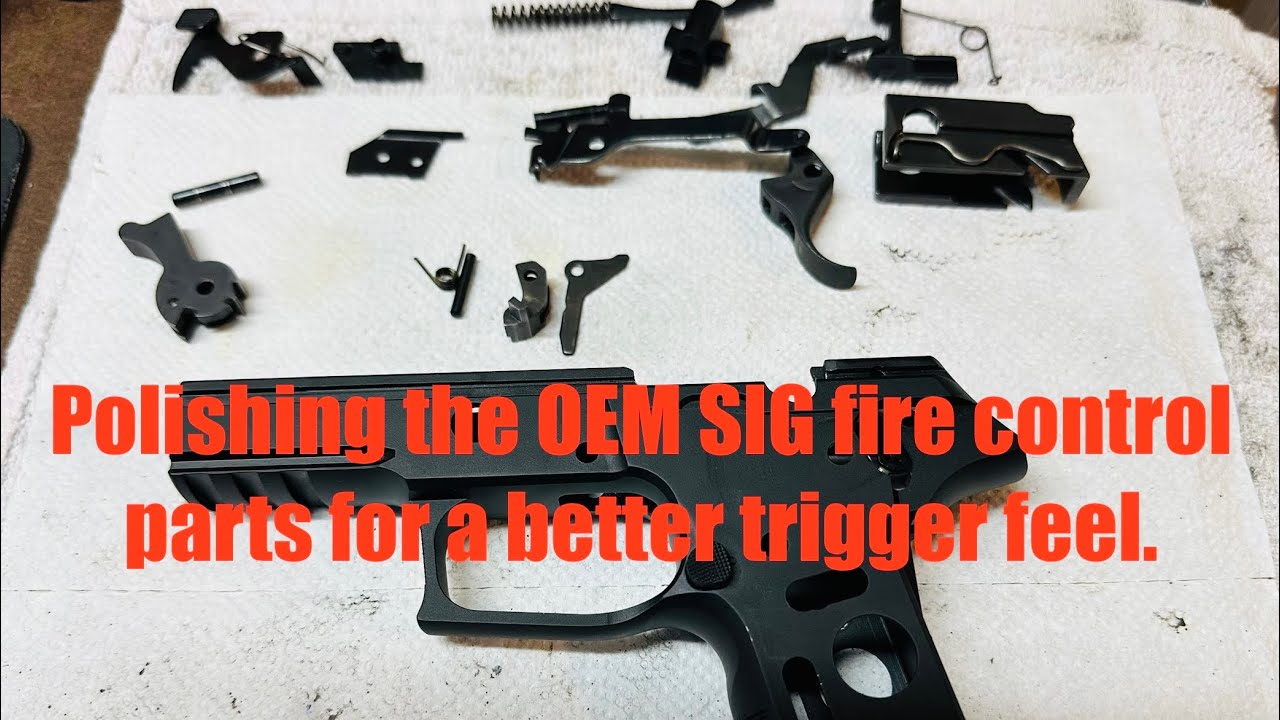  Sig Sauer P227 .45 ACP classic line - Polishing for perfection to get better trigger pull & feel.