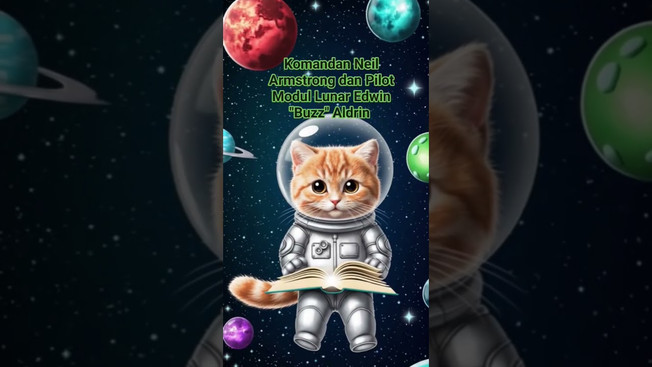 Komandan Neil Armstrong dan Pilot Modul Lunar Edwin "Buzz" Aldrin  