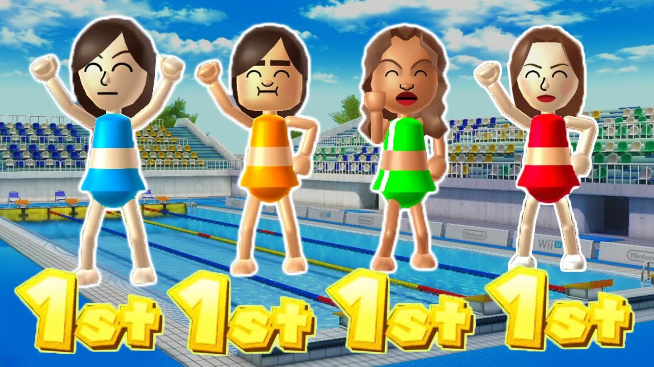 Wii Party MiniGames - Guest F Vs Elisa Vs Naomi Vs Hiromi (4 Players, Master Difficulty)