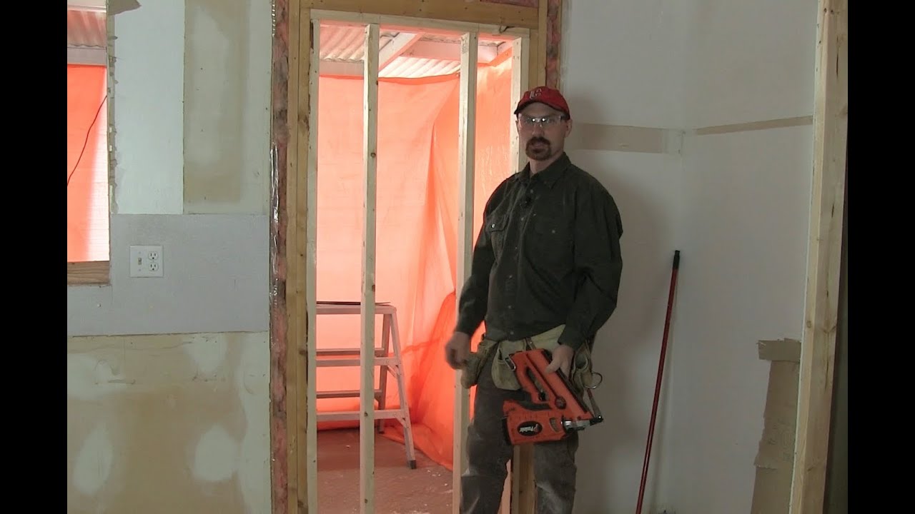 How To Fill in a Door Opening [Framing]