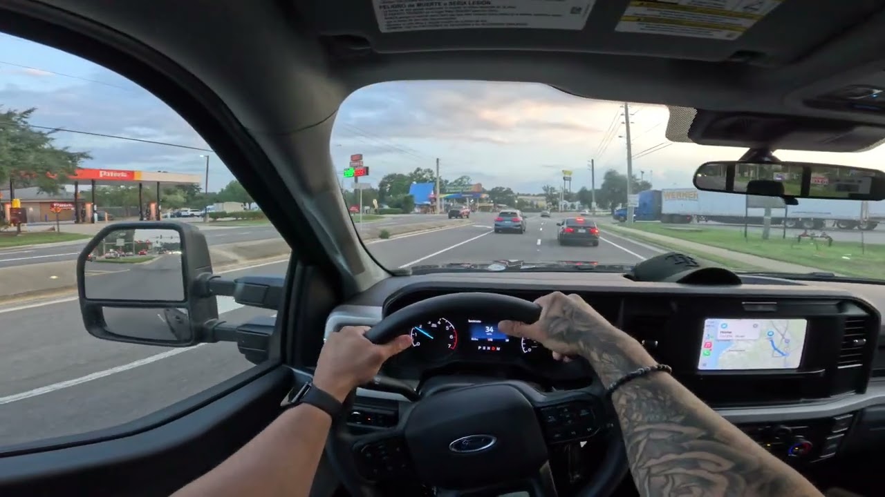 DRIVING POV: TAKING THE 2025 FORD F-250 SUPER DUTY TO THE GYM (ASMR)