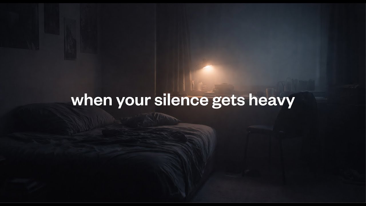 when your silence gets heavy | melancholic emotional theme