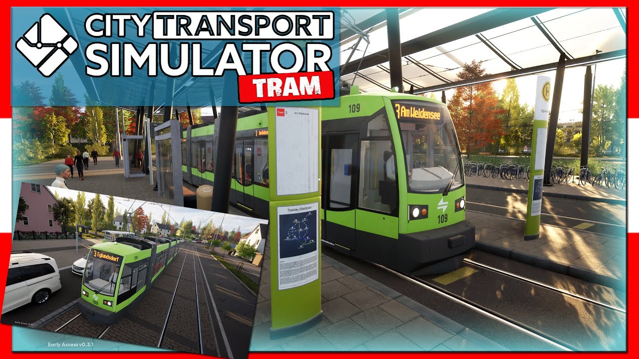 City Transport Simulator: Tram | KARRIERE als Straßenbahnfahrer in Tramau | Gameplay [Deutsch]