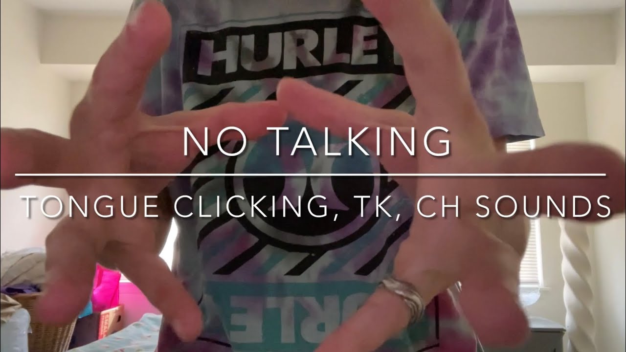 Hypnotic Hand Movements ASMR😍 Tongue Clicking, Tk, Ch Sounds (No Talking)🤫