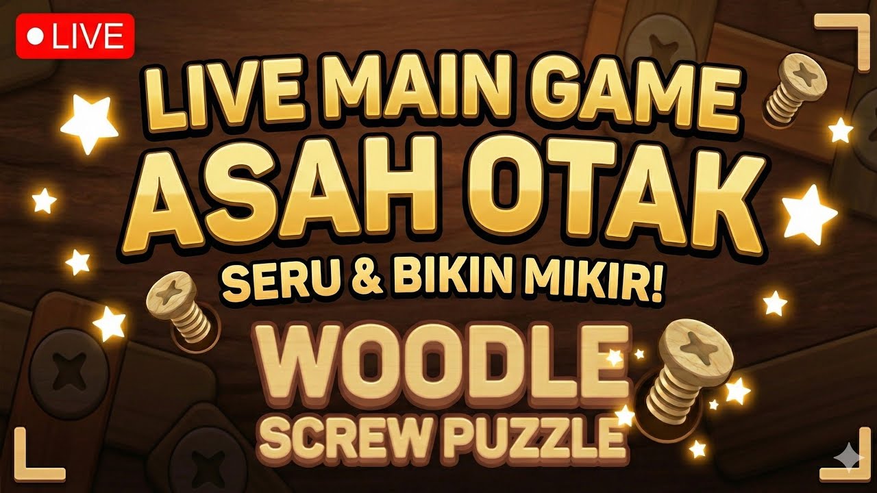 Main Game Kayu: Woodle Screw Puzzle, Break Siang sambil Asah Otak Santai 🧩🧠