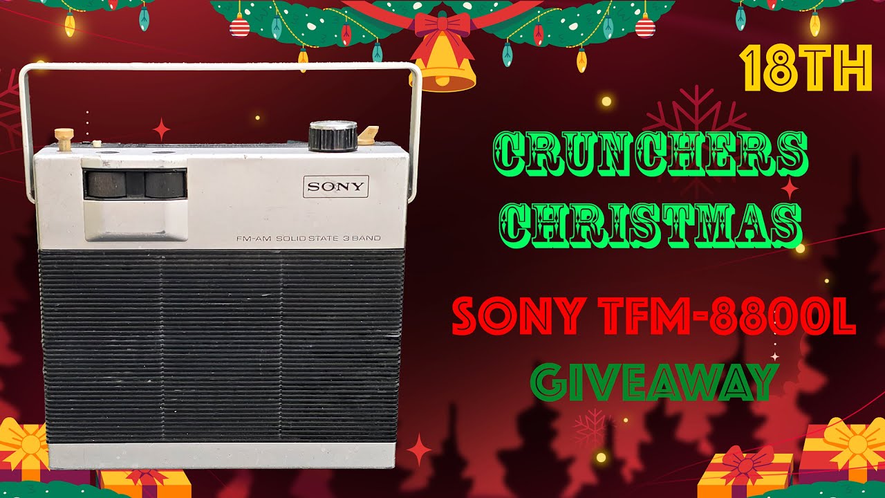 Crunchers Christmas: Sony TFM-8800L GIVEAWAY