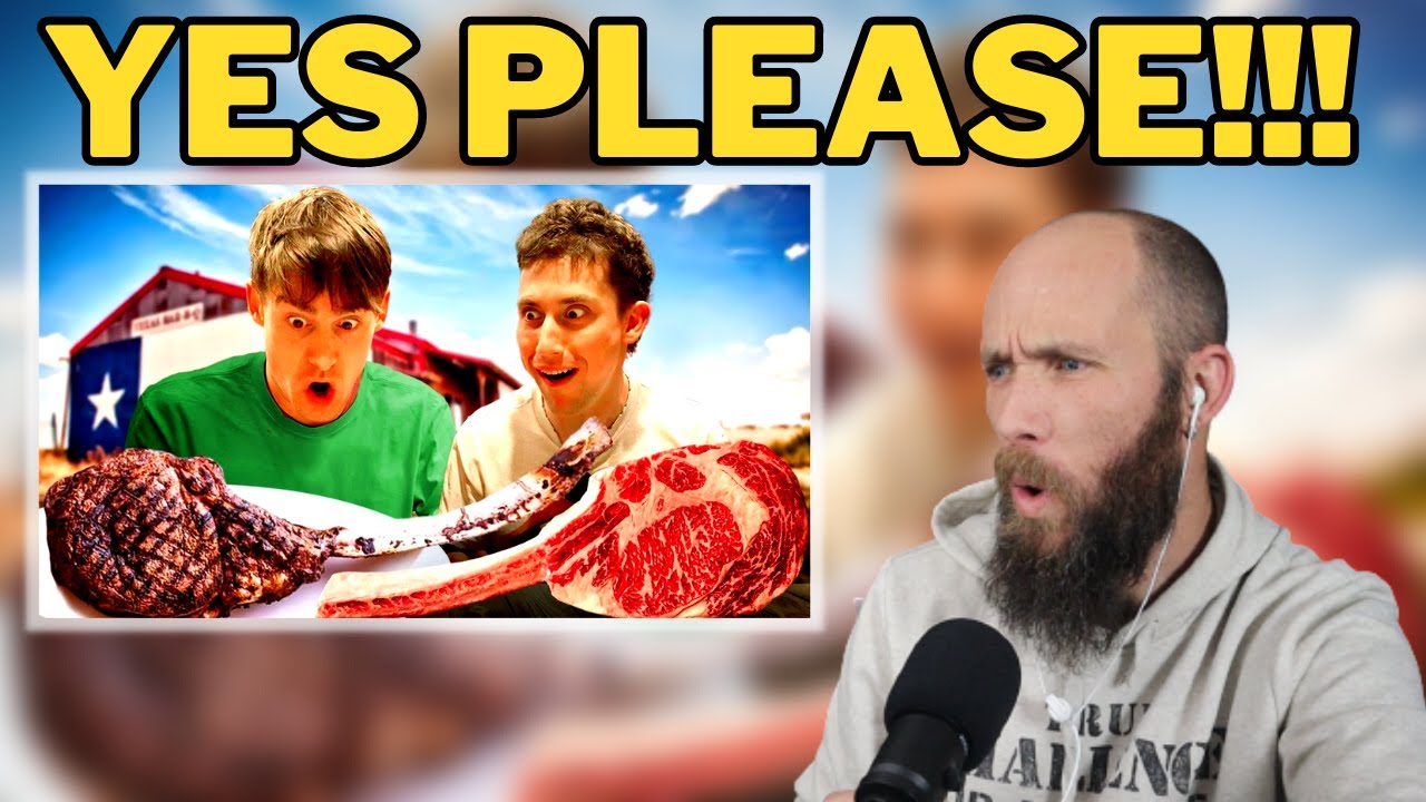 South African Reacts to Brits try Texas Tomahawk Steak for the first time!